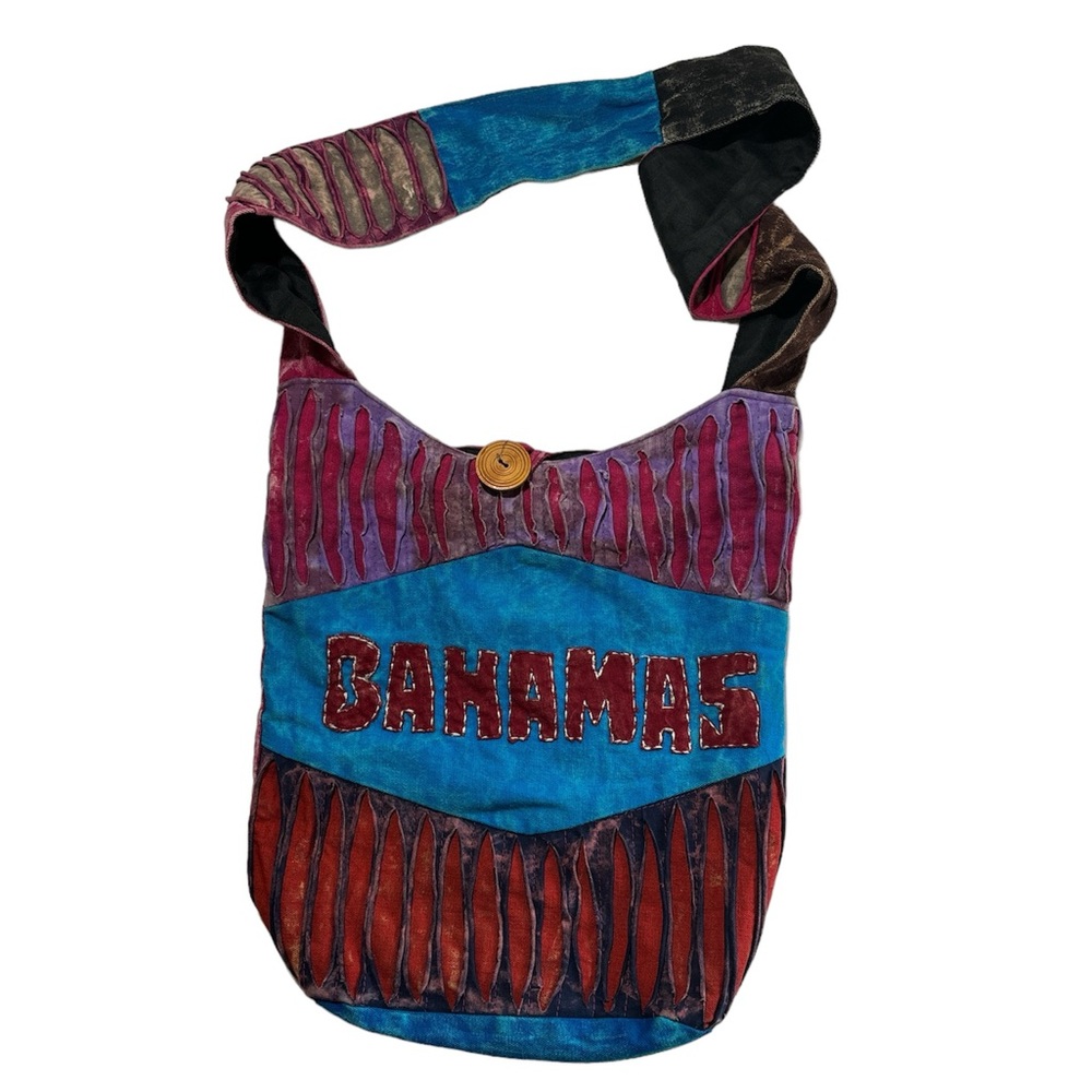 Colorful Bahamas Hobo Cotton Sling Cross Body Messenger Shoulder Bag